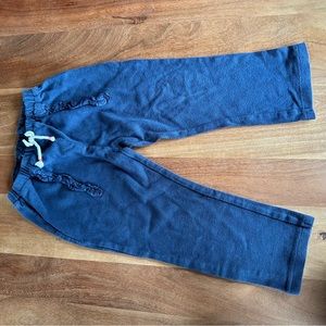 Zara Navy Soft Pants With Ruffles Size 3-4 years